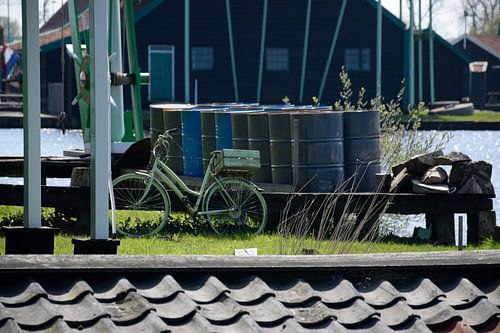 De groene fiets