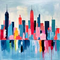 Abstract New York Skyline