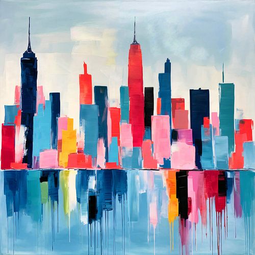 Abstracte skyline van New York