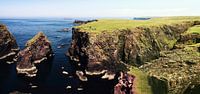 Picnic by the ocean, Eshaness, Shetland Islands, Scotland