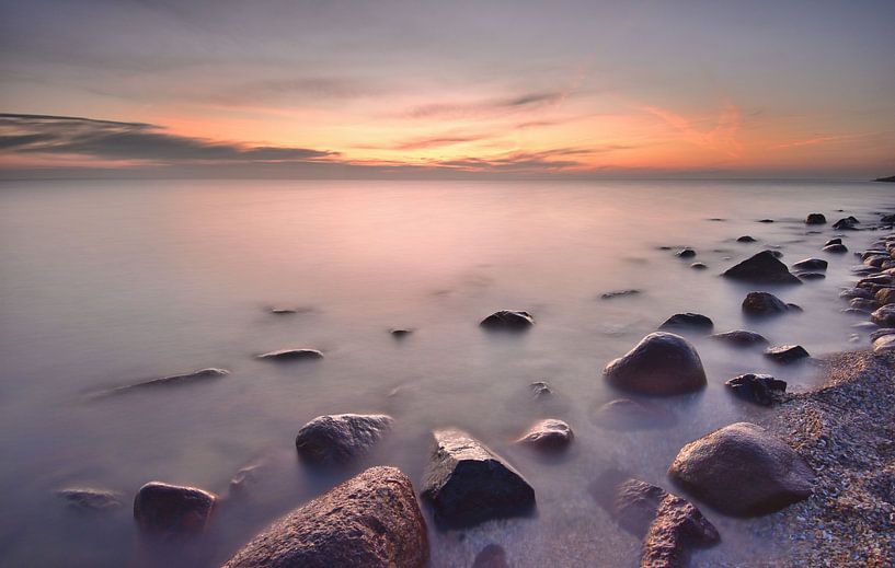 Stones in the IJsselmeer by John Leeninga
