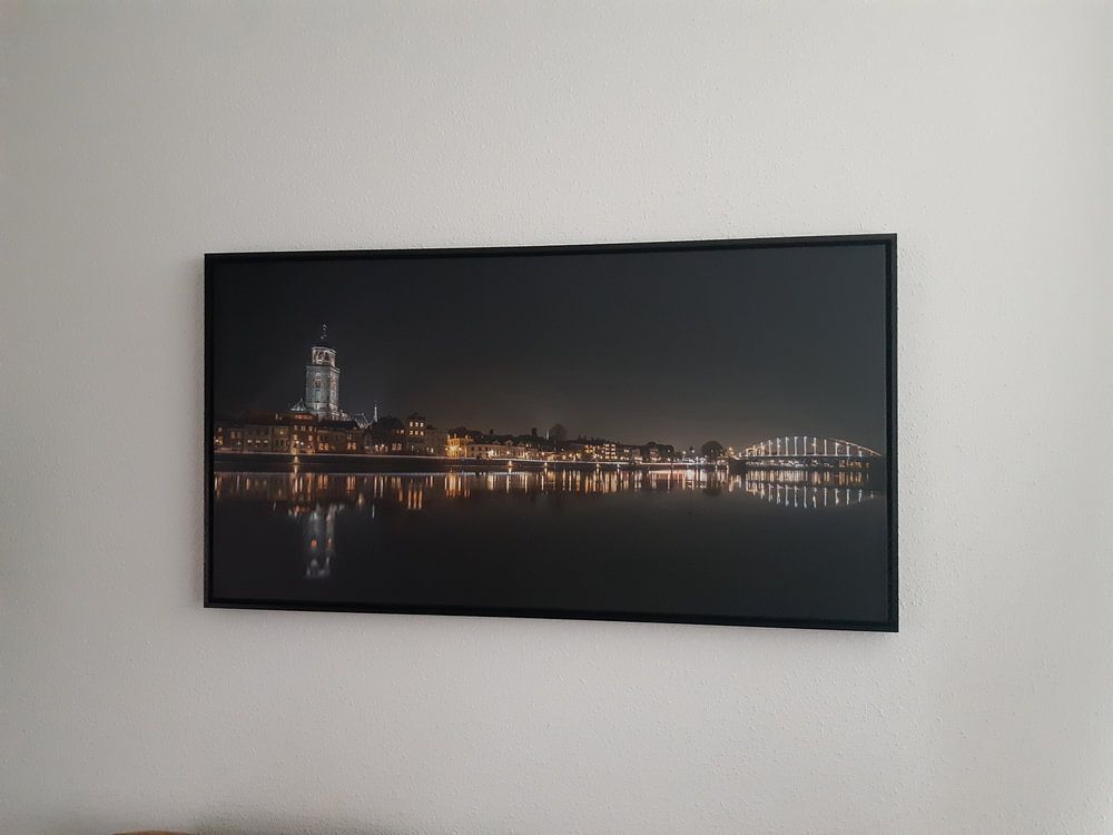 Skyline von Deventer bei Nacht  von Hans Brasz 