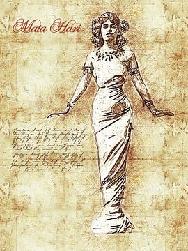 Mata Hari van Printed Artings
