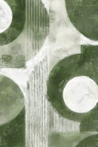 Geometrische Waterval | Groen