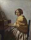 Jonge vrouw bij het virginaal, Johannes Vermeer van Meesterlijcke Meesters thumbnail