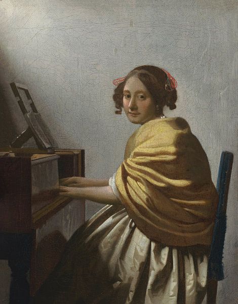 Jonge vrouw bij het virginaal, Johannes Vermeer van Meesterlijcke Meesters