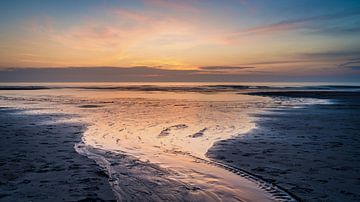 Noordzeestrand - Zonsondergang van Frank Smit Fotografie