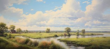 Nederlands Landschap van ARTEO Schilderijen