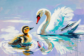 Cygne | Caneton | Turquoise | Rêveur sur Imperial Art House