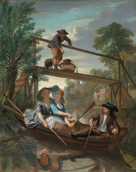 The anglers, Nicolaas Verkolje by Masterful Masters