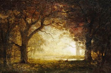 Albert Bierstadt,Lever de soleil dans la forêt