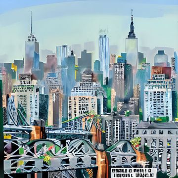 New York City Imagination IV van Caroline Boogaard