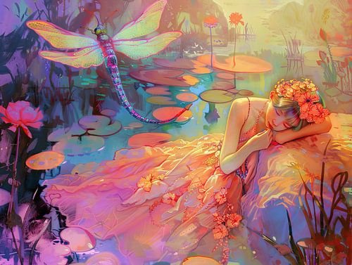 Dragonfly Pond | Slumber on Water's Whisper