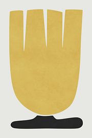 Fleur de tulipe jaune sur amini54