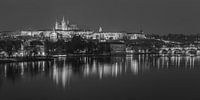 Prager Burg und Karlsbrücke am Abend - Prag, Tschechische Republik - 12 von Tux Photography Miniaturansicht