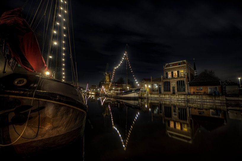 De oude Goudse haven van Eus Driessen