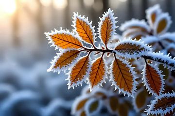 Forêt de cristal à la lumière du matin