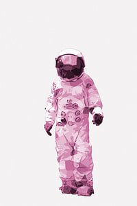 Spaceman AstronOut (gebroken wit en roze)