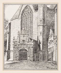 Huib Luns, Portal der St.-Gommaruskerk oder Westerkerk in Enkhuizen, 1938