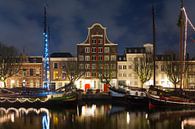 Pand Stockholm Dordrecht nachtfoto van Anton de Zeeuw thumbnail