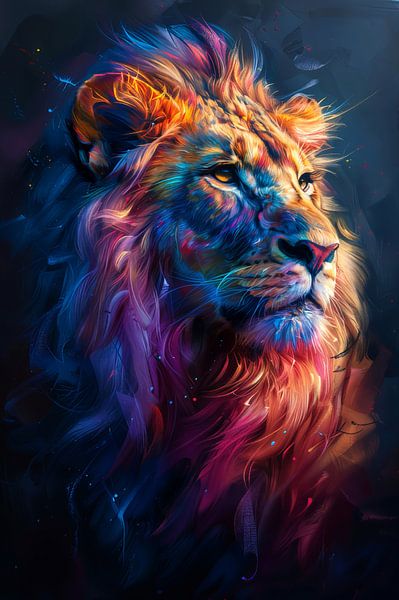 Fiery Lion by Eva Lee
