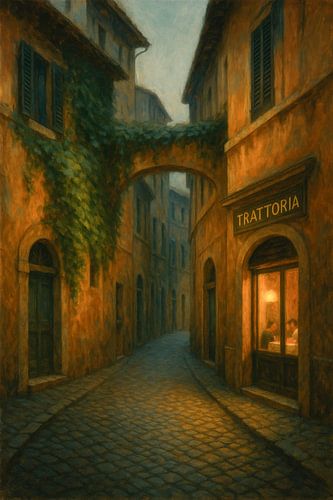De tijdloze charme van Trastevere - Avondgloed in de verborgen straten van Rome