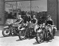 three boys Harley Davidson