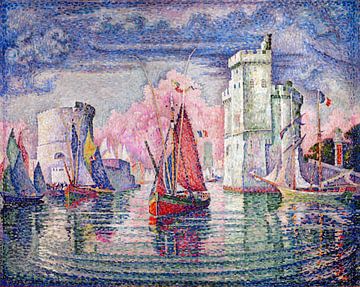 Entree van de haven van la Rochelle, Paul Signac, 1921 van Atelier Liesjes