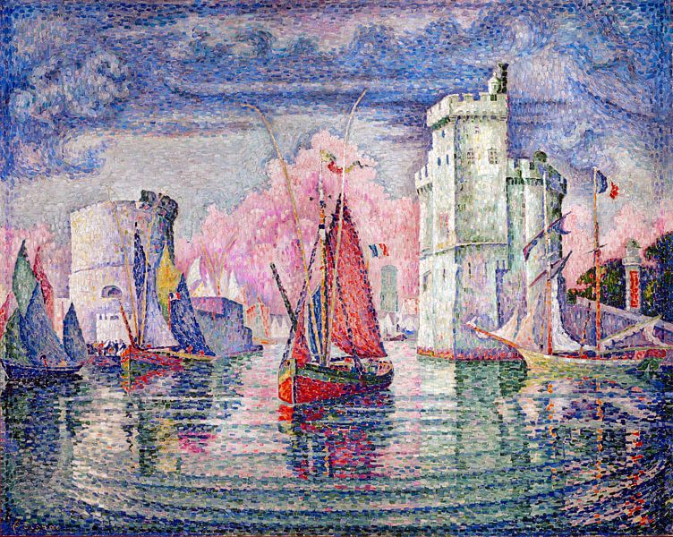Eingang zum Hafen von La Rochelle, Paul Signac, 1921. von Atelier Liesjes