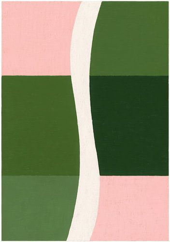 Abstract minimalist colour block artwork by Niklas Maximilian
