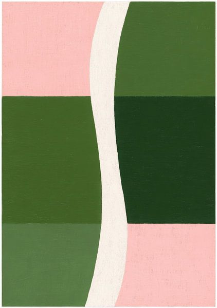 Abstract minimalistisch kleurblok kunstwerk van Niklas Maximilian