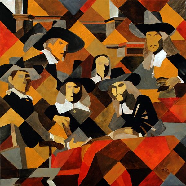 De Staalmeesters, abstract van Marlouke San Giorgi