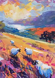 Wolken über der Schafswiese von ByNoukk