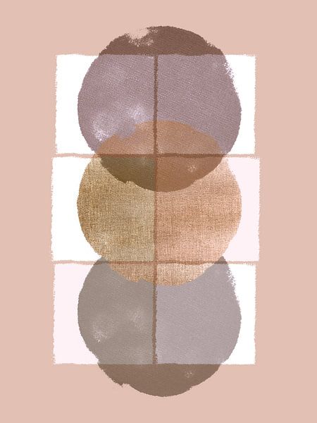 Scandinavian Minimalism Warm Beige by Mad Dog Art