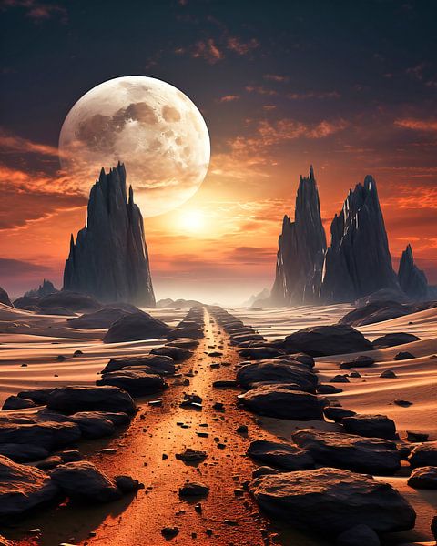 Landschap van fernlichtsicht