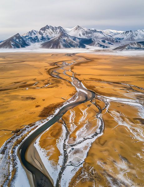 Berg- und Talidyll Neuseeland von fernlichtsicht