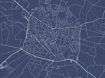 Kaart van Winterswijk in Royaal Blauw van Map Art Studio