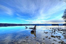 The rock in the surf - Lake Starnberg by Roith Fotografie
