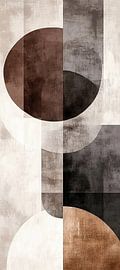 Abstract Circles with Earth Colours by Modern Collection