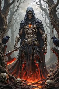 MORVARAK - Grim Reaper mit Axt im verfluchten Wald
