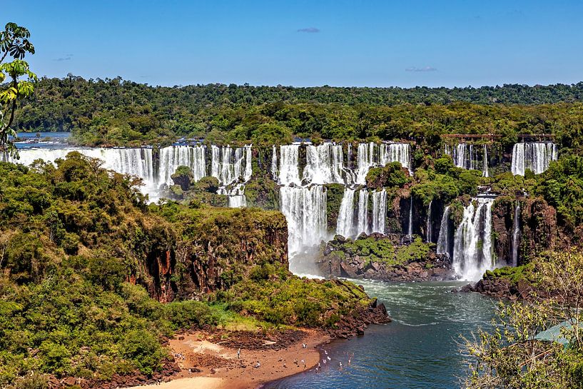 The Iguazu Falls between Argentina and Brazil by Roland Brack