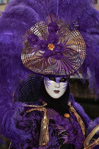 Violetter venezianischer Karneval