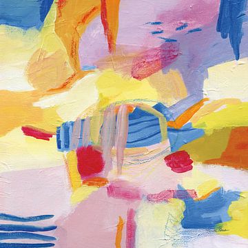 Pastel Shades abstract, Farida Zaman van Wild Apple