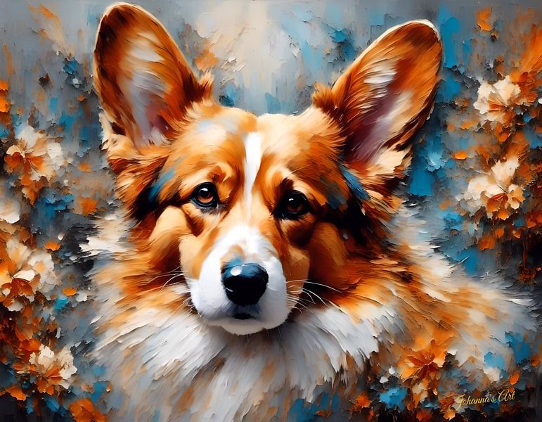 Pembroke Welsh Corgi Art Print - Unique Dog Art by Johanna's Art by Johannas Art Creations