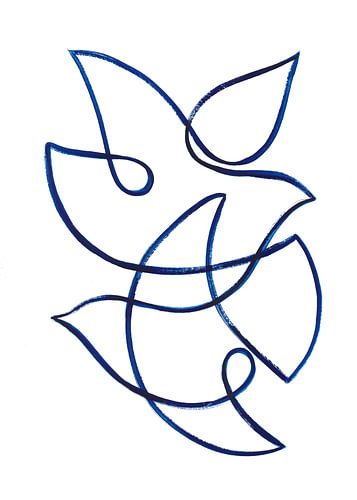 Vogels met één lijn