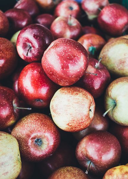 Shiny Red Apples by Patrycja Polechonska