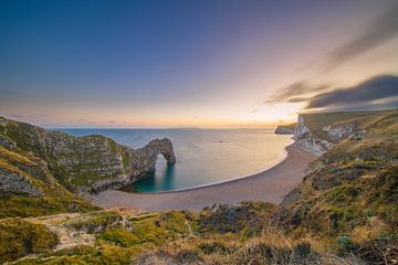 Sunset at the Durdle Door by Jim De Sitter