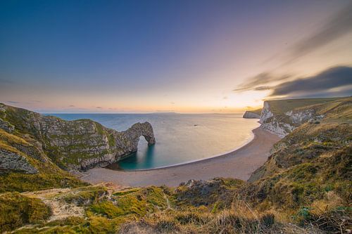 Zonsondergang bij de Durdle Door