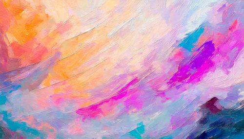 Painting with colours in art