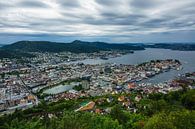 Blick auf die Stadt Bergen in Norwegen von Rico Ködder Miniaturansicht